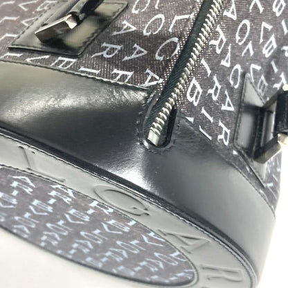 Bvlgari Handbag Logomania Drum Tube Shape Denim Black