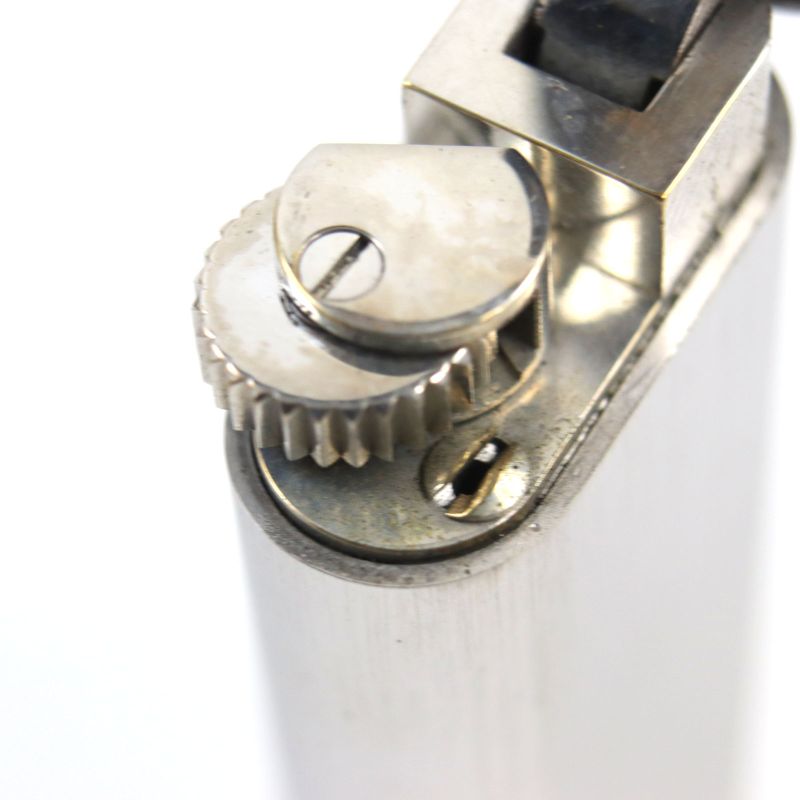 Cartier Trinity New Shape Oval Roller Lighter Silver Gold Swiss Made Ignition