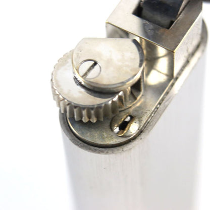 Cartier Trinity New Shape Oval Roller Lighter Silver Gold Swiss Made Ignition