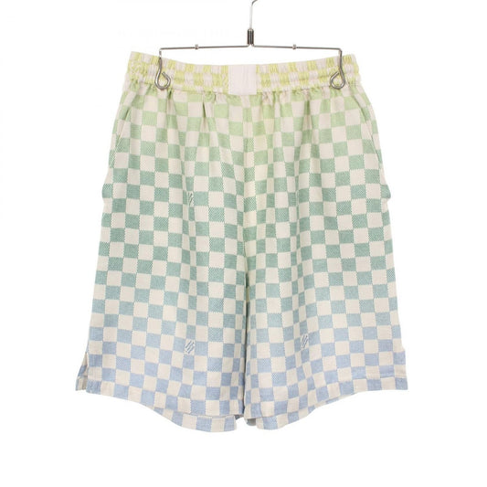 Louis Vuitton Pants Damier Gradient Printed Silk Shorts Shc