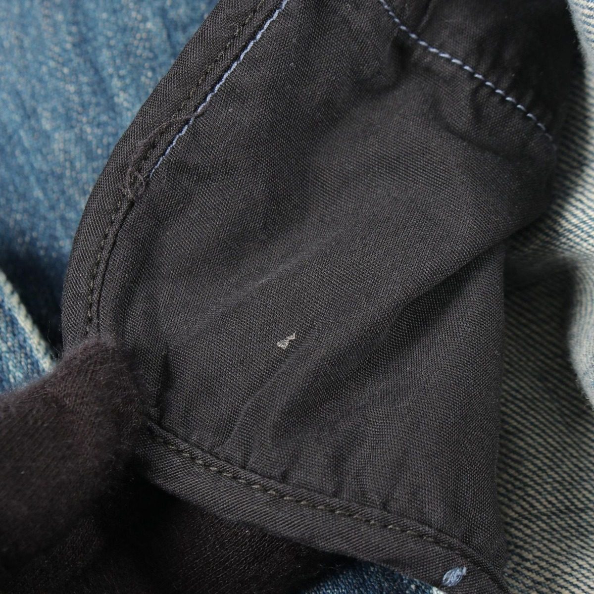 Chanel Denim Coat CC Logo Button — view 9