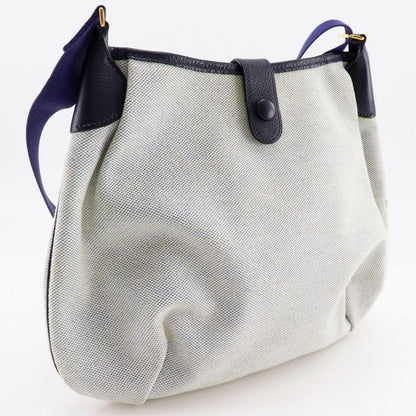 Hermes Rodeo Toile Ash Gray/navy Blue □C Ladies Shoulder Bag