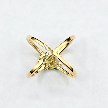 Gucci Running Cross Yellow Gold Ring Y — view 6