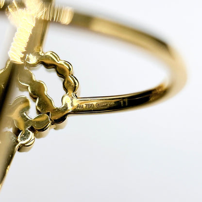 Gucci Running Cross Yellow Gold Ring Y — view 9