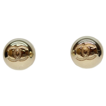 Chanel B21S Coco Mark Gold Ball Pierced Earrings