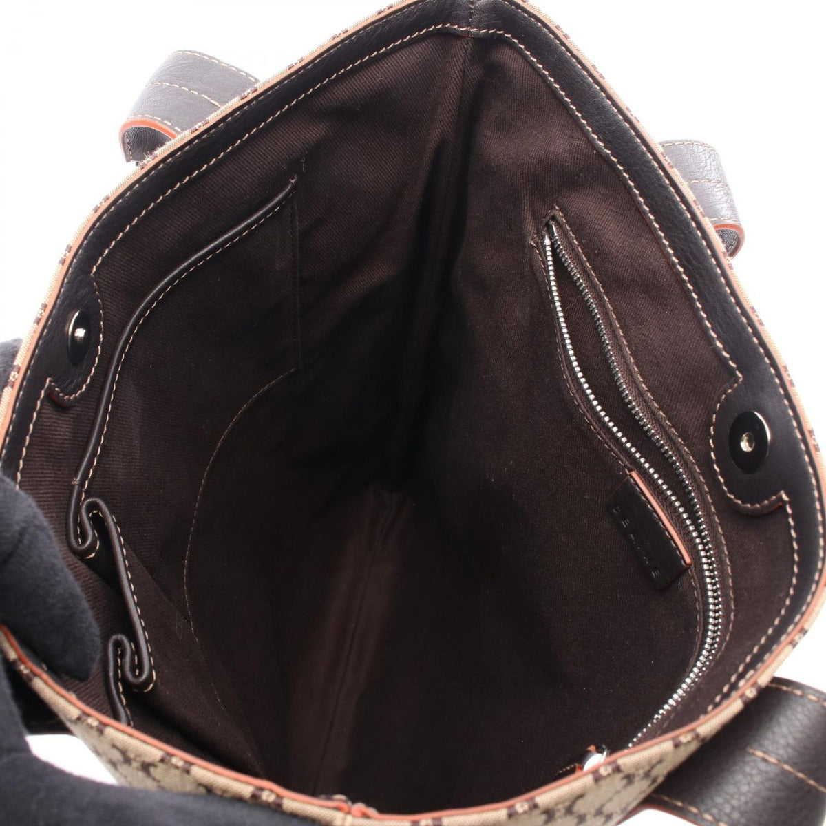 Celine Tote Macadam Brown Dark Leather — view 3
