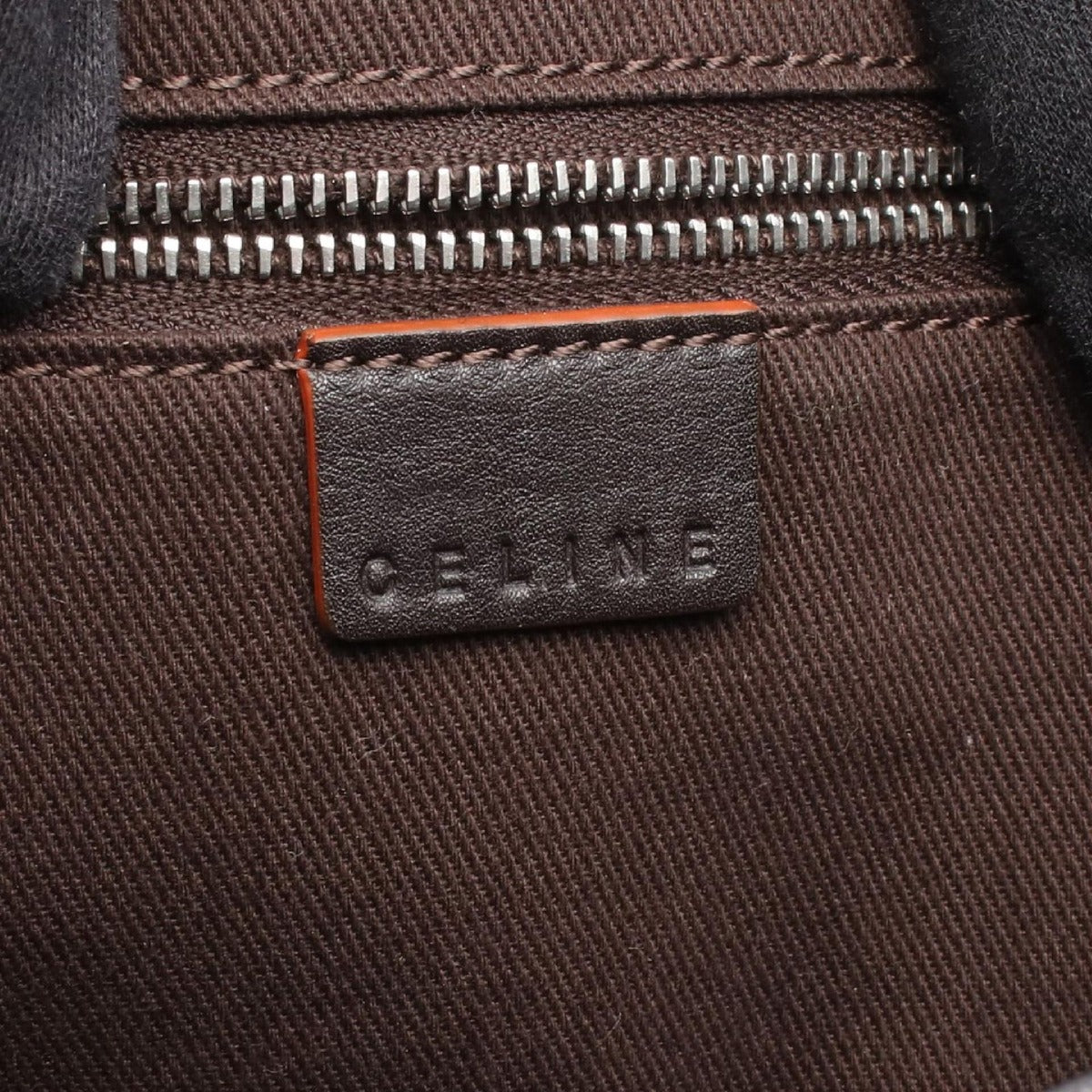 Celine Tote Macadam Brown Dark Leather — view 4