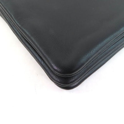 Celine 19203 Trio Small Smooth Lamb Skin Shoulder Bag Black Gold Hardware