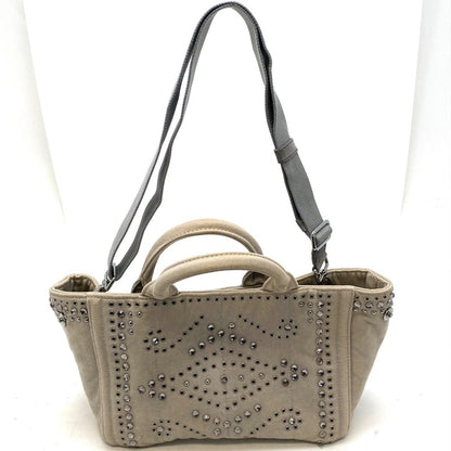 Prada Handbag Shoulder Perforated Studs Travel — view 3