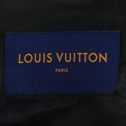 Louis Vuitton Padded Monogram Tie and Die Jacket Coat Black Navy Green — view 4