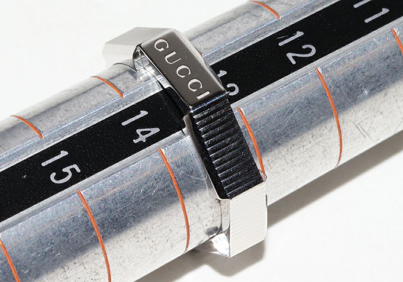 Gucci 18K White Gold Link To Love Ring Width 5mm (020in)