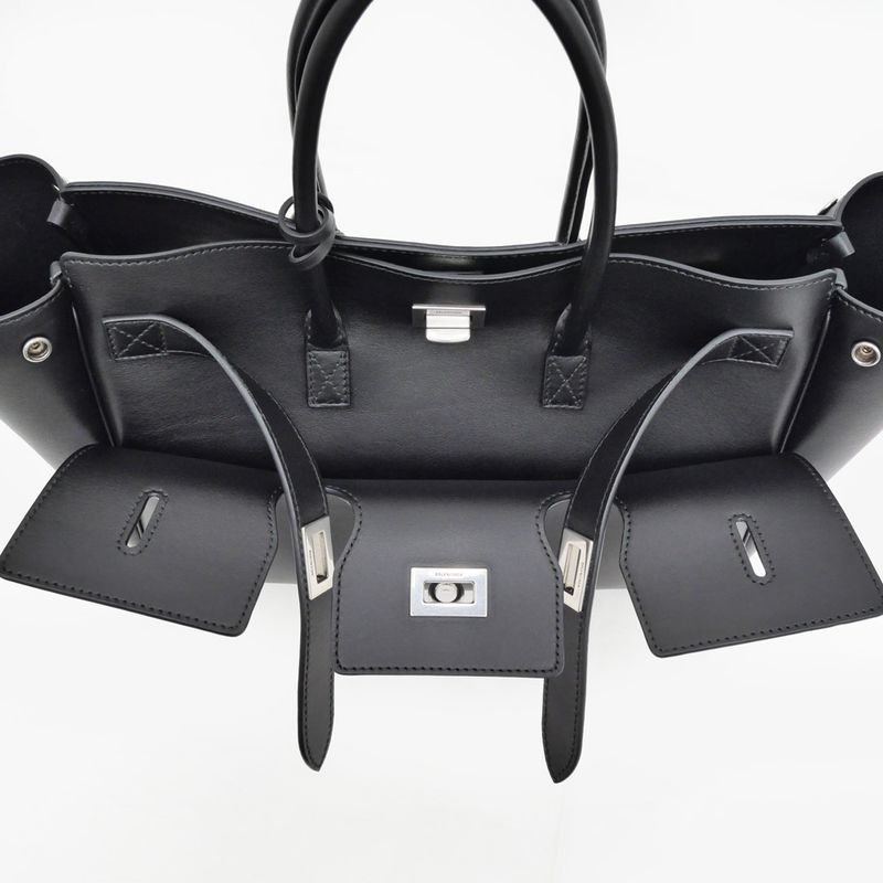 Balenciaga Bel Air Carryall Bag Small 835689 Black Hand Shoulder - 2WAY