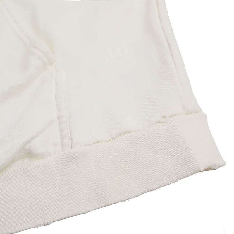 Balenciaga No Comment Pullover Damaged Hoodie 675003 Tlvg4 White 1