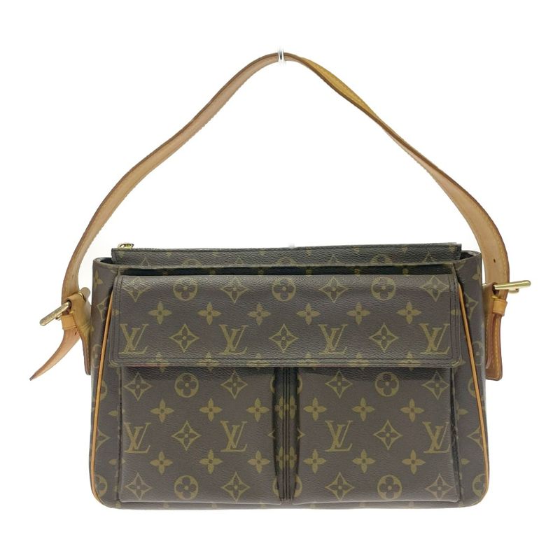 Louis Vuitton M51163 Monogram PVC Viva Cité GM Shoulder Bag Brown 436573