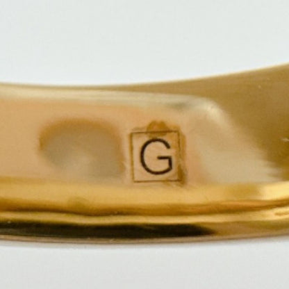 Gucci GG S Size Chain Effect Ring Flower Ring Gucci Gold