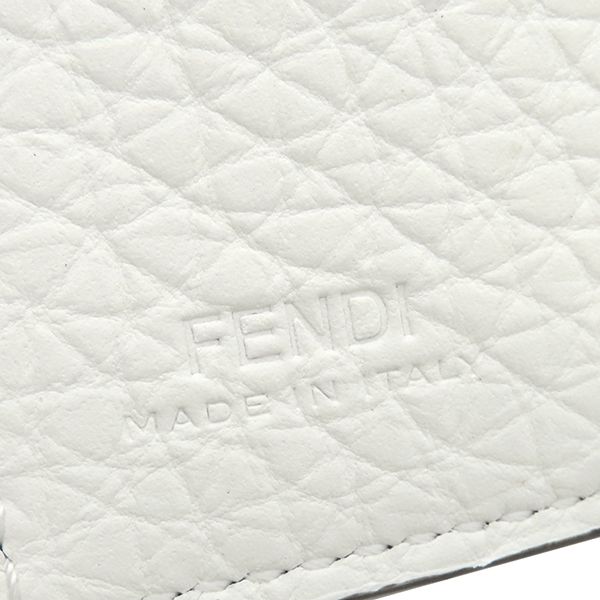 Fendi Trifold Wallet Fendi Roma Compact Wallet Leather White Gold Hardware Mini