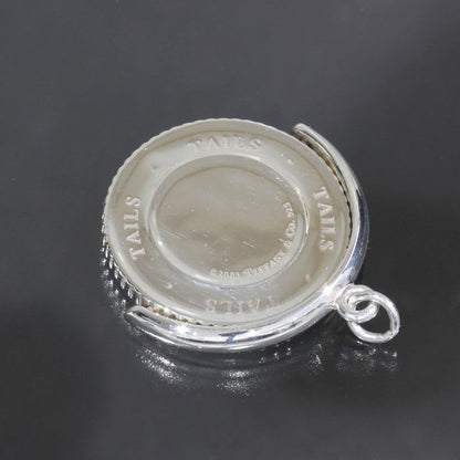 Tiffany & Co Coin Edge Pendant Top AG 925 Silver E1741