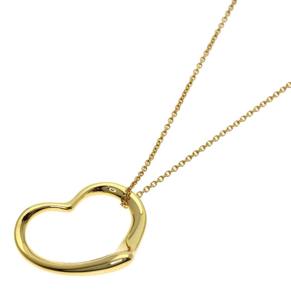 Tiffany & Co Open Heart Necklace 18K Yellow Gold