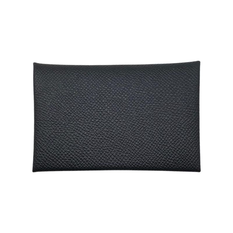 Hermes Card Case Coin Case Calvi W Vaux Epson Noir Black Hermes