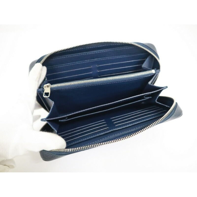 Louis Vuitton Zippy XL Taiga Blue — view 5