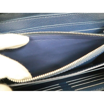 Louis Vuitton Zippy XL Taiga Blue — view 6