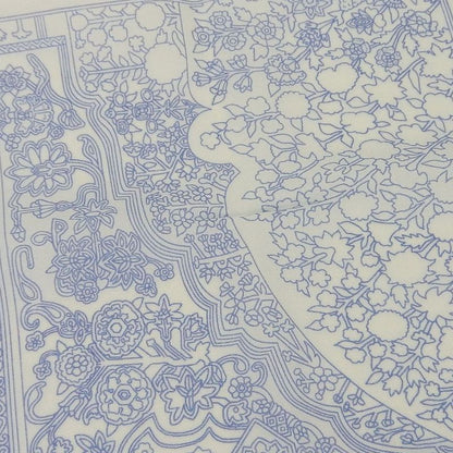 Unused Exhibit Hermes Handkerchief 100% Cotton Blue Everyday Small Item Unisex