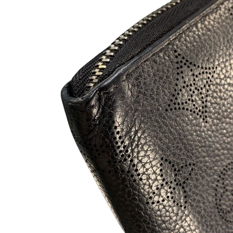 2829 Louis Vuitton Zippy Wallet Long Wallet M61867 Calf Leather Black Silver