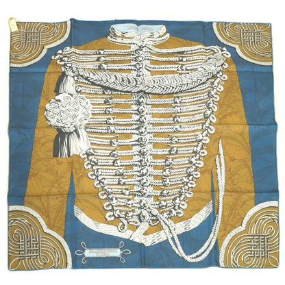 Hermes Carre 90 Double Face Brandebourgs Fleuris Brandenburg Ornament Scarf