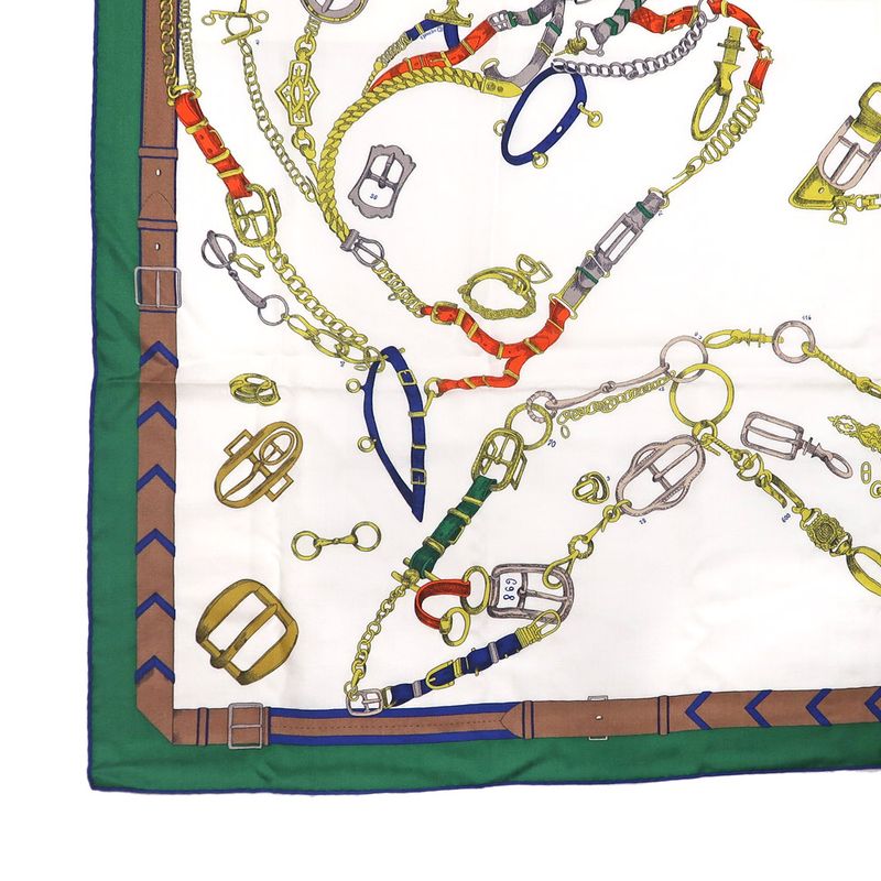 Hermes Carre 140 Chevaux Dechaines Scarf Cashmere Silk Cashmere