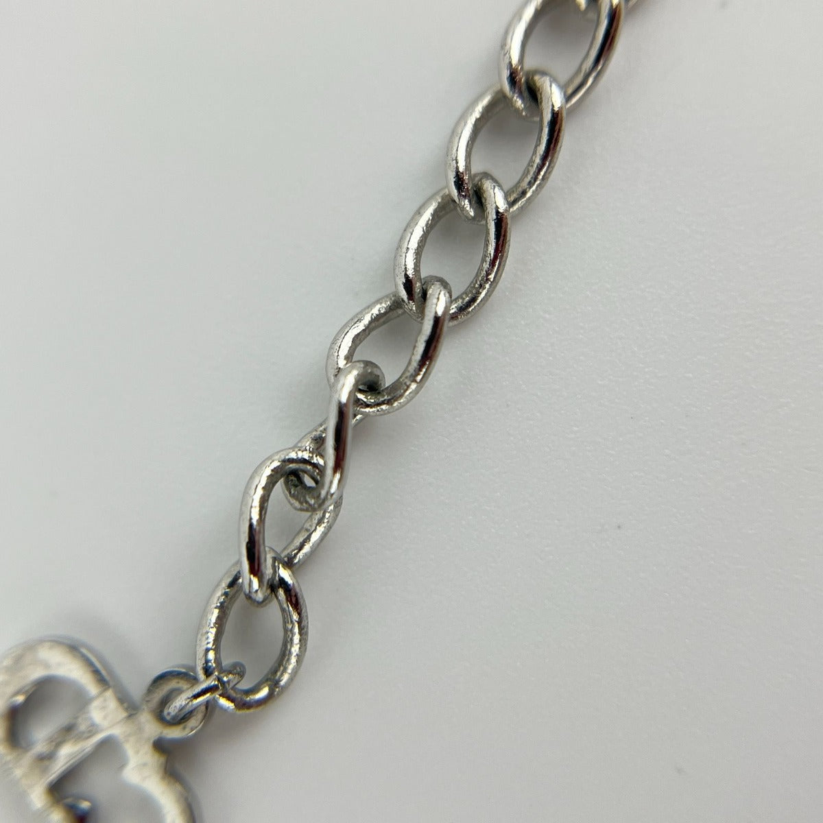 Dior Necklace Pendant Logo Silver Vintage — view 12