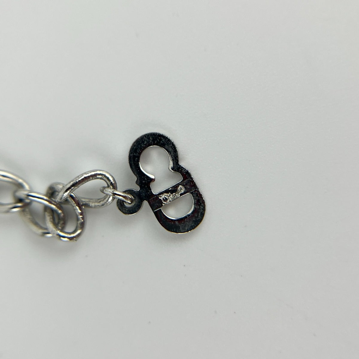 Dior Necklace Pendant Logo Silver Vintage — view 10