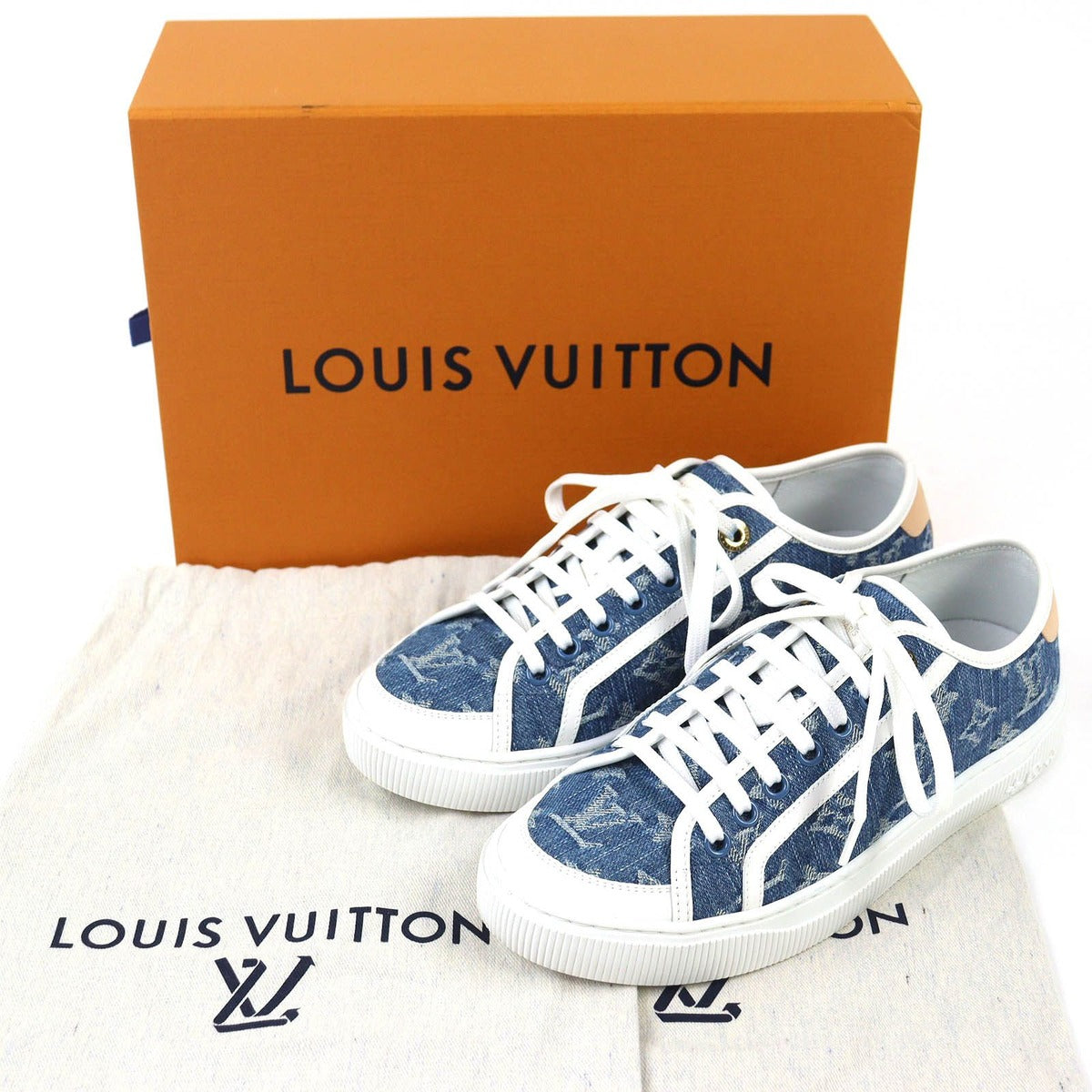 Louis Vuitton LV Rag-n-sneakers Monogram Denim Low Cut Sneakers — view 2