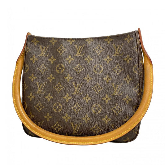 Louis Vuitton Shoulder Bag Monogram Looping MM M51146 Brown Ladies