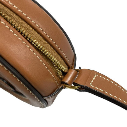 Celine Shoulder Bag Crossbody Oval Purse Cuir Triomphe Tan (brown) Mini Bag