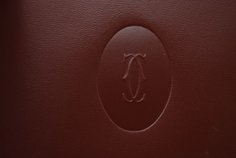 Cartier Unused Fold Wallet Vintage Cartier Men's Must De Cartier Bordeaux