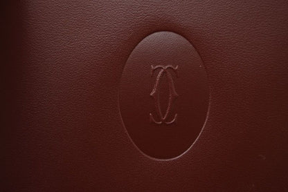 Cartier Unused Fold Wallet Vintage Cartier Men's Must De Cartier Bordeaux