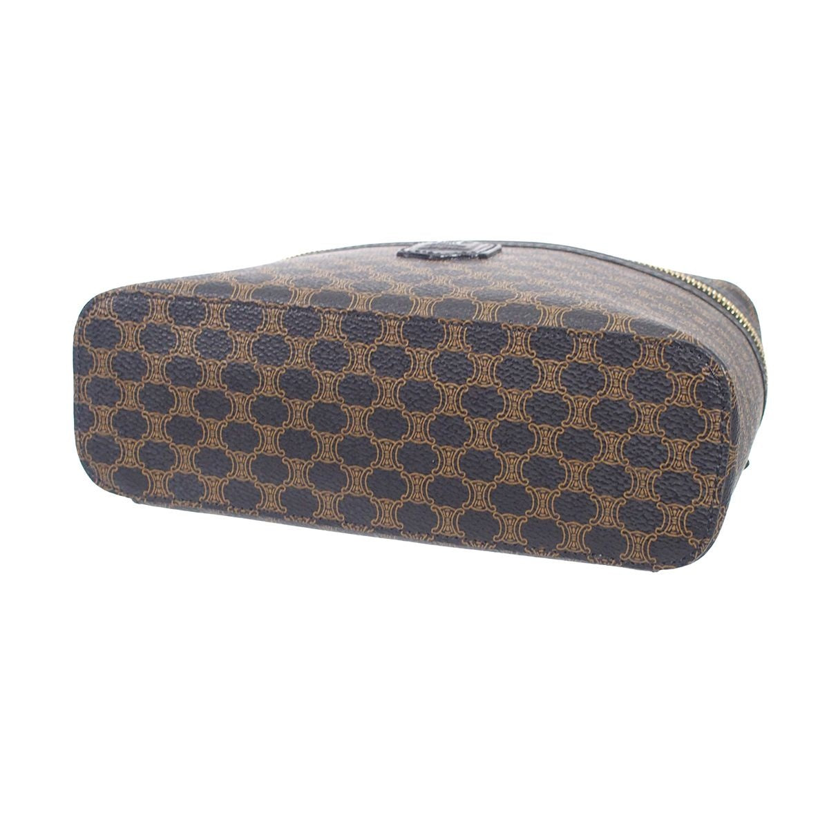 Celine Macadam Vanity Bag Black Brown Handbag — view 3