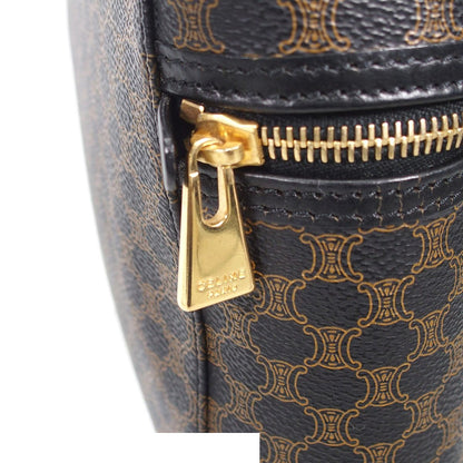 Celine Macadam Vanity Bag Black Brown Handbag — view 6