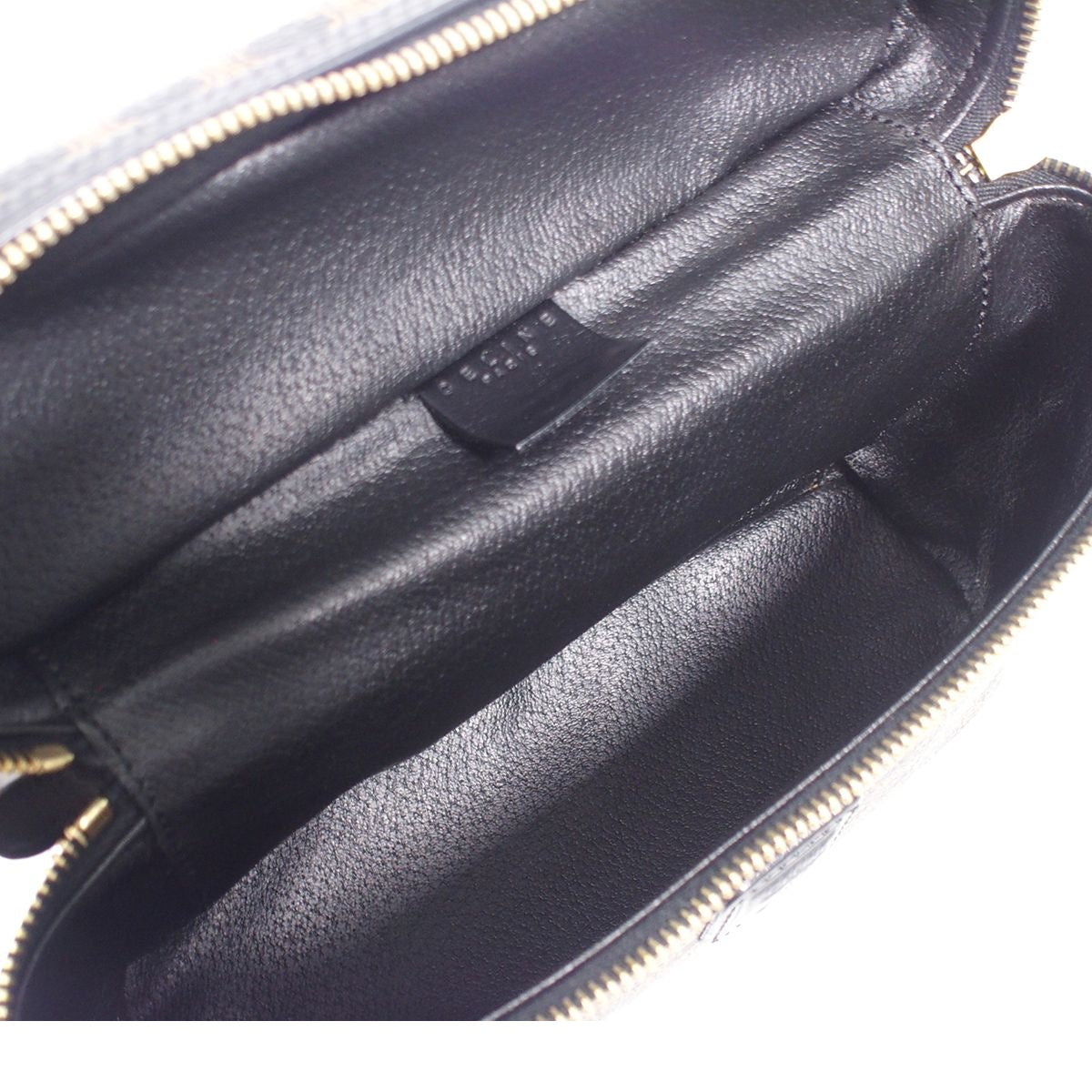 Celine Macadam Vanity Bag Black Brown Handbag — view 8