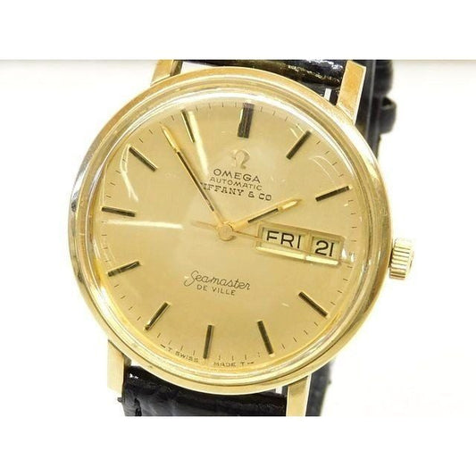 Tiffany & Co 14k Yellow Gold Automatic Watch Dial Redan 8C Cito