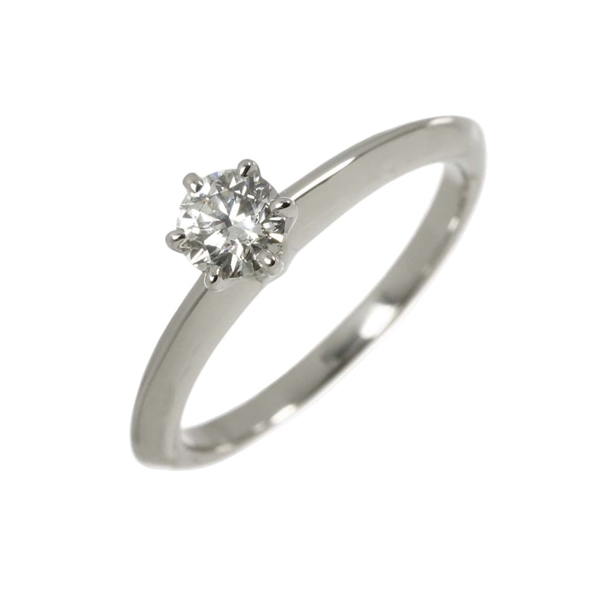 Tiffany & Co Solitaire Diamond Ring Platinum