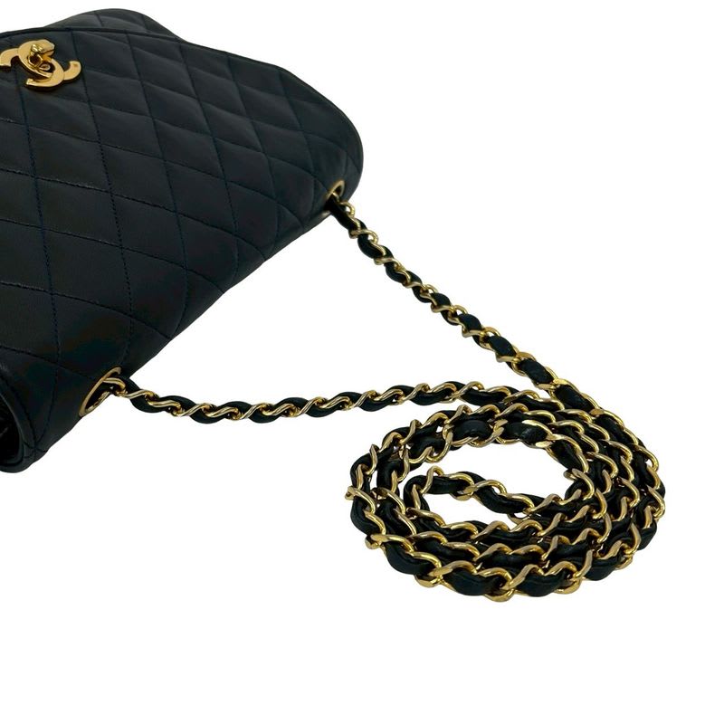 Chanel Chanel Vintage Quilted Coco Lambskin Leather Chain Shoulder Bag