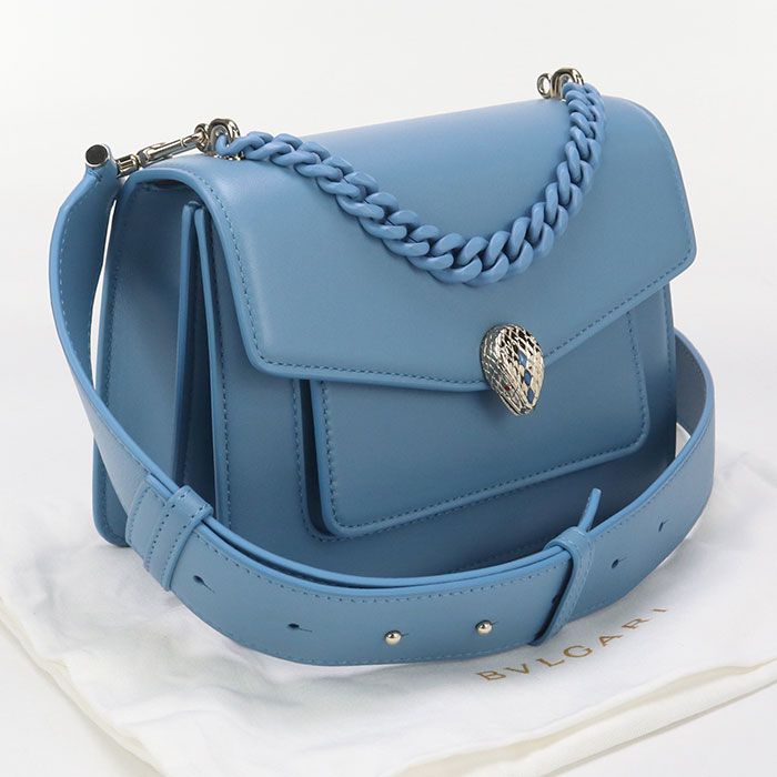 Bvlgari Bulgari 2WAY Serpenti Forever Crossbody Shoulder Bag Leather Women