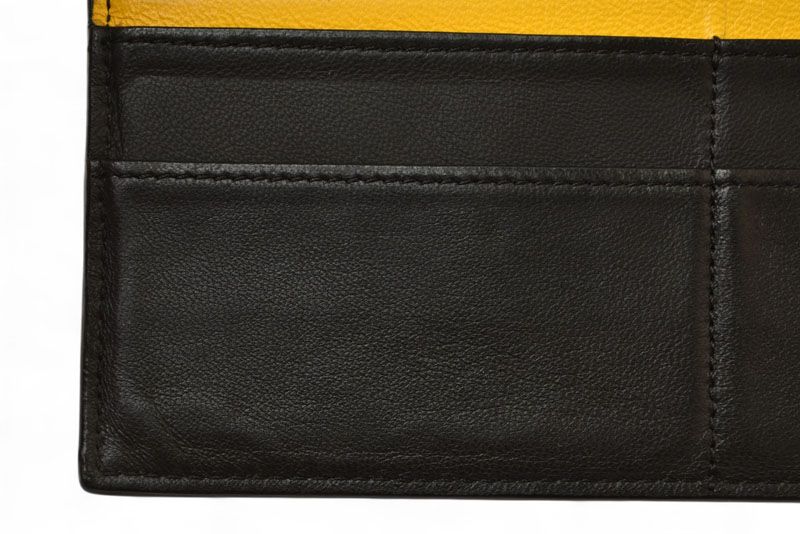 Fendi Wallet Fendi Bifold Long Wallet Leather Women Men FF Embossed Black 7m0264