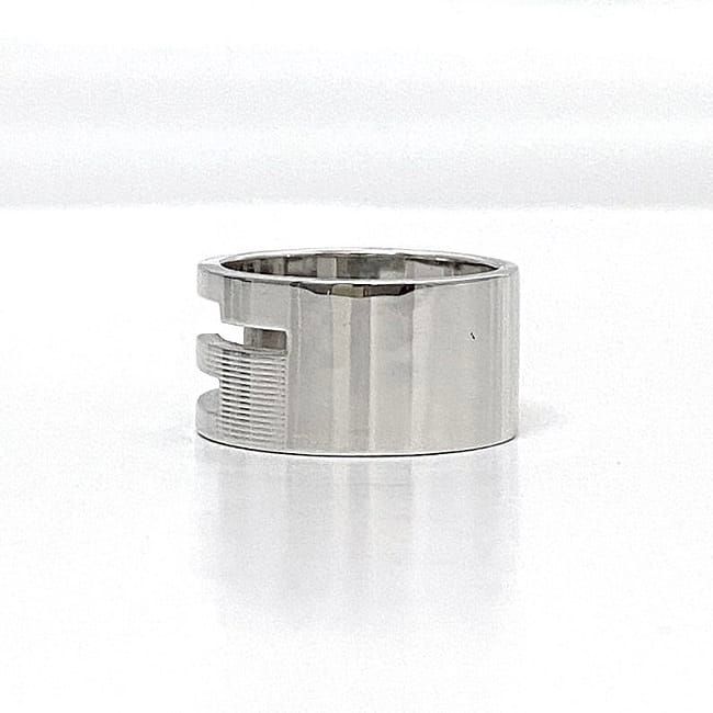 Gucci G Cut Ring Silver 032661 09840 8106 Ring