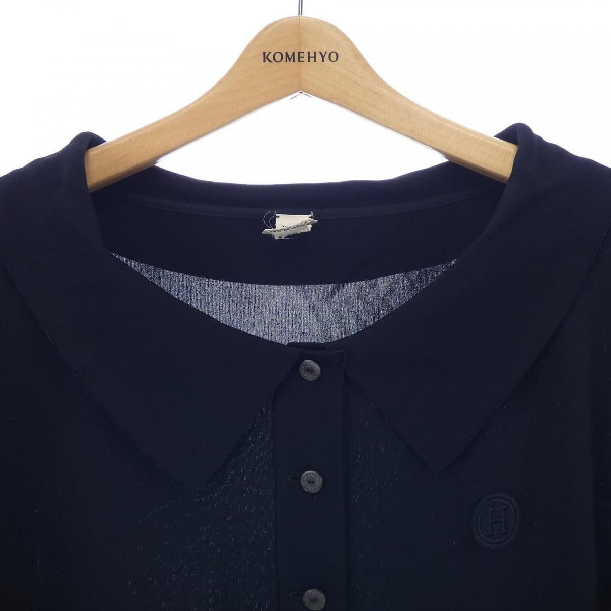 Hermes Navy Blue Poloshirt — view 6