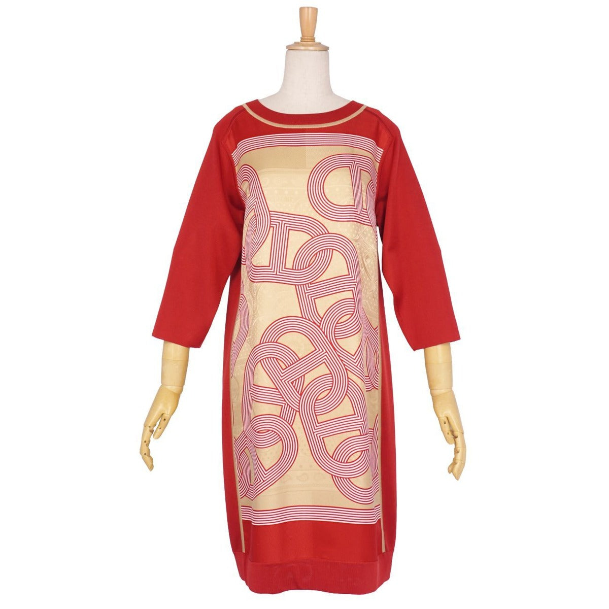 Hermes Dress 3/4 Sleeve Silk Cut Replacement Knit — view 2