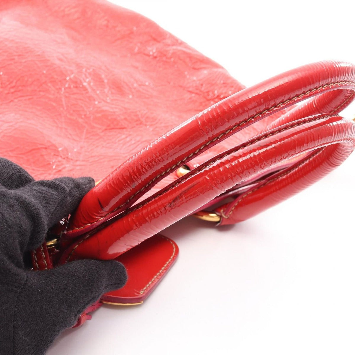 Prada Tote Red Patent Leather 2-Way — view 11