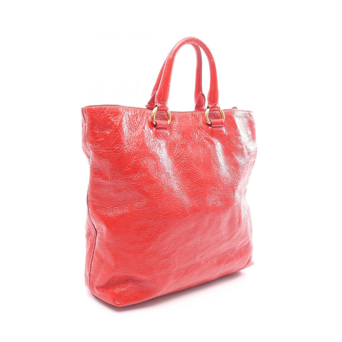 Prada Tote Red Patent Leather 2-Way — view 2