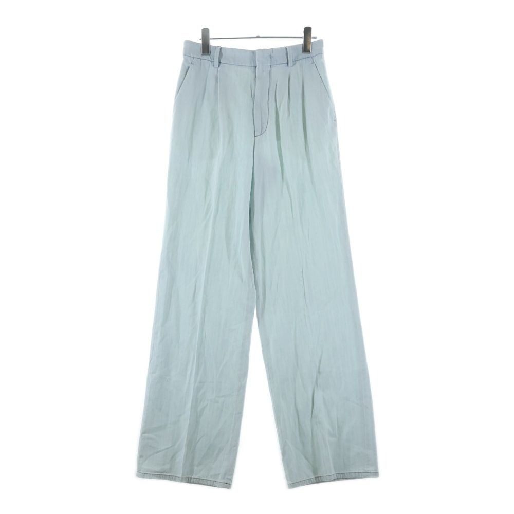 Miu Miu Chambray Denim Pants Blue